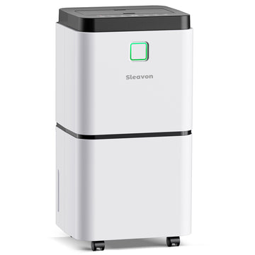 32 Pints Portable Home Dehumidifier with 3-Color Humidity Lights